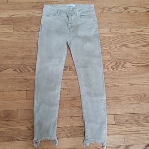 Zara Distressed Gray Jeans